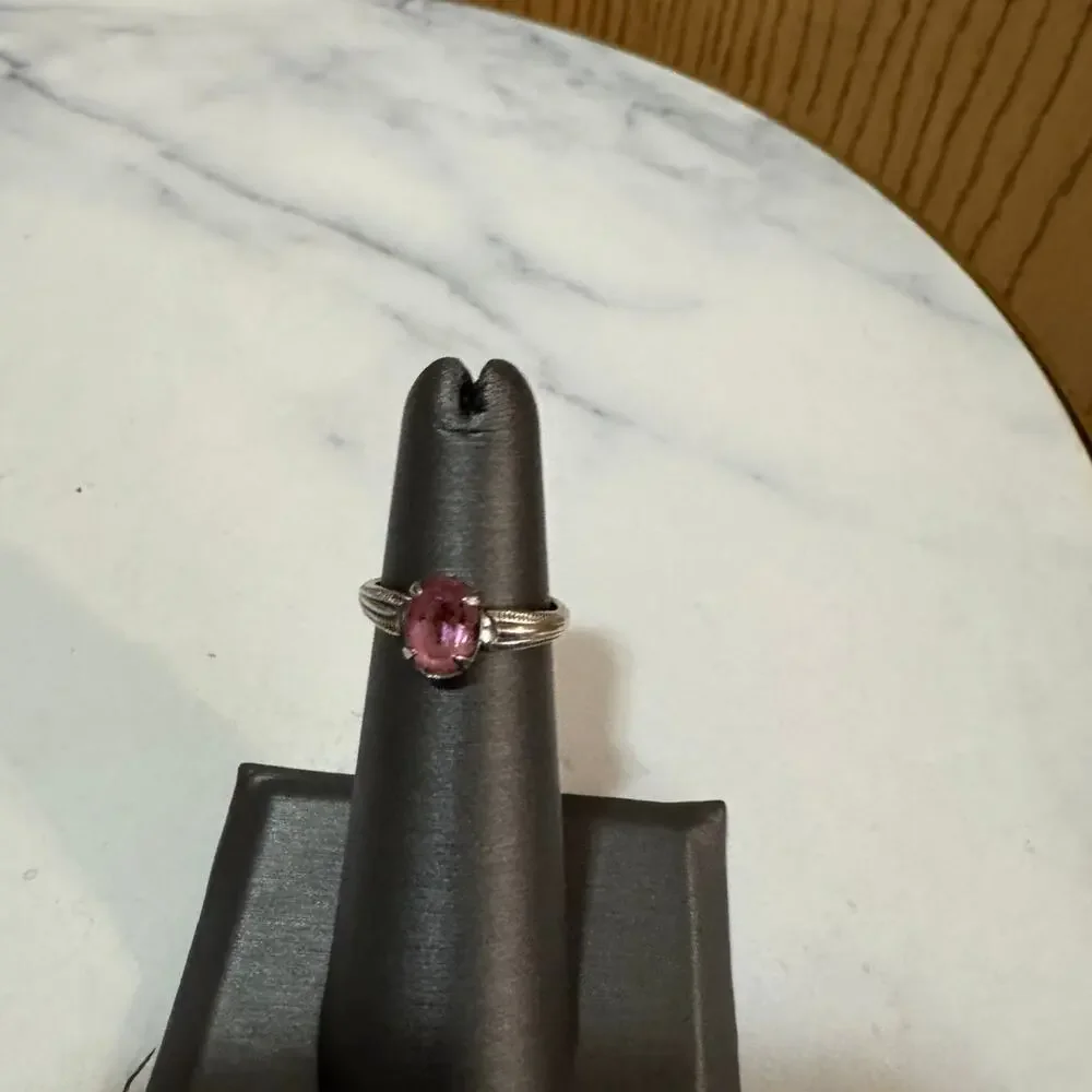 Sterling silver ring size tourmaline 4